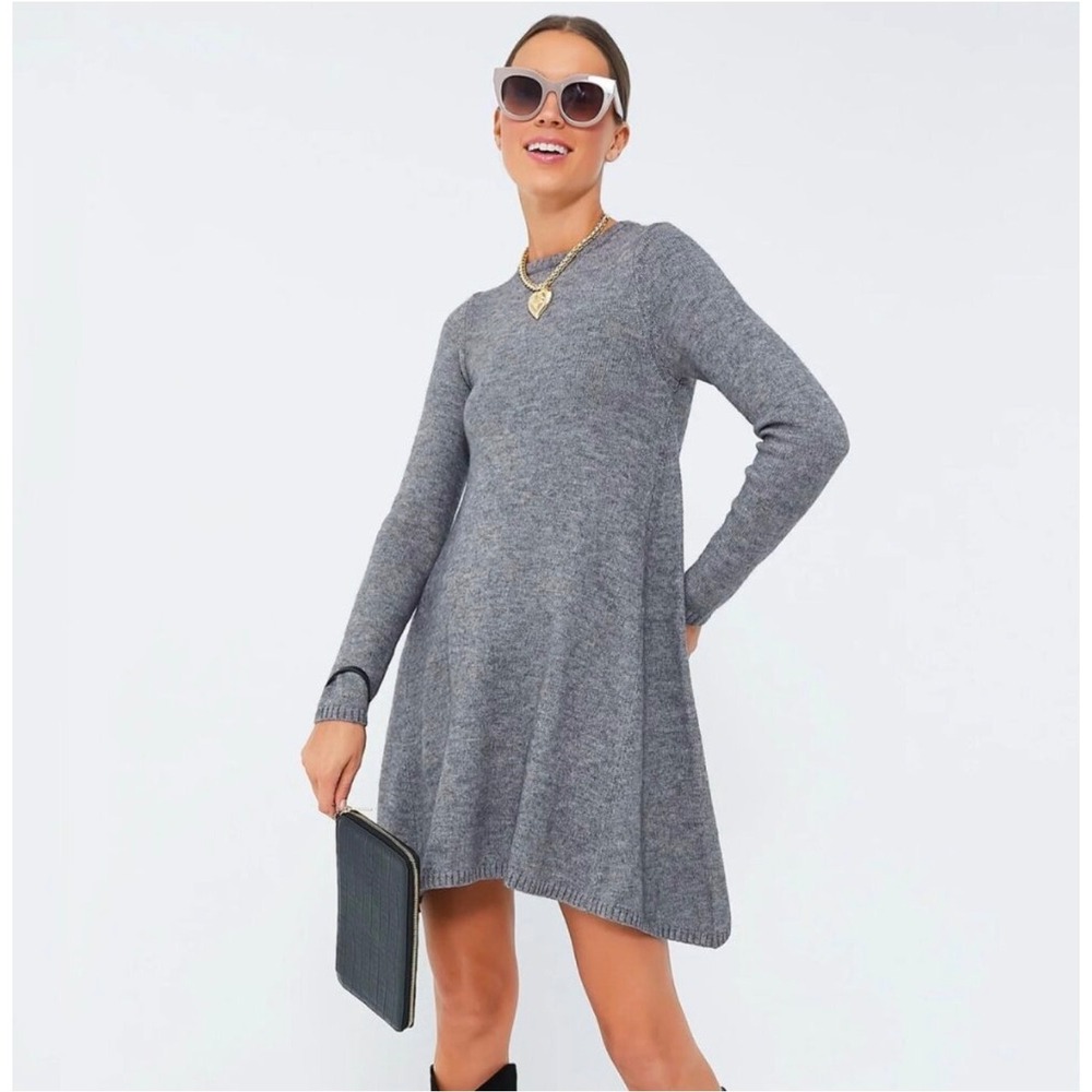 Tuckernuck Pomander Place Maia Wool Blend A-LineKnit Sweater Dress Womens S - Picture 2 of 8